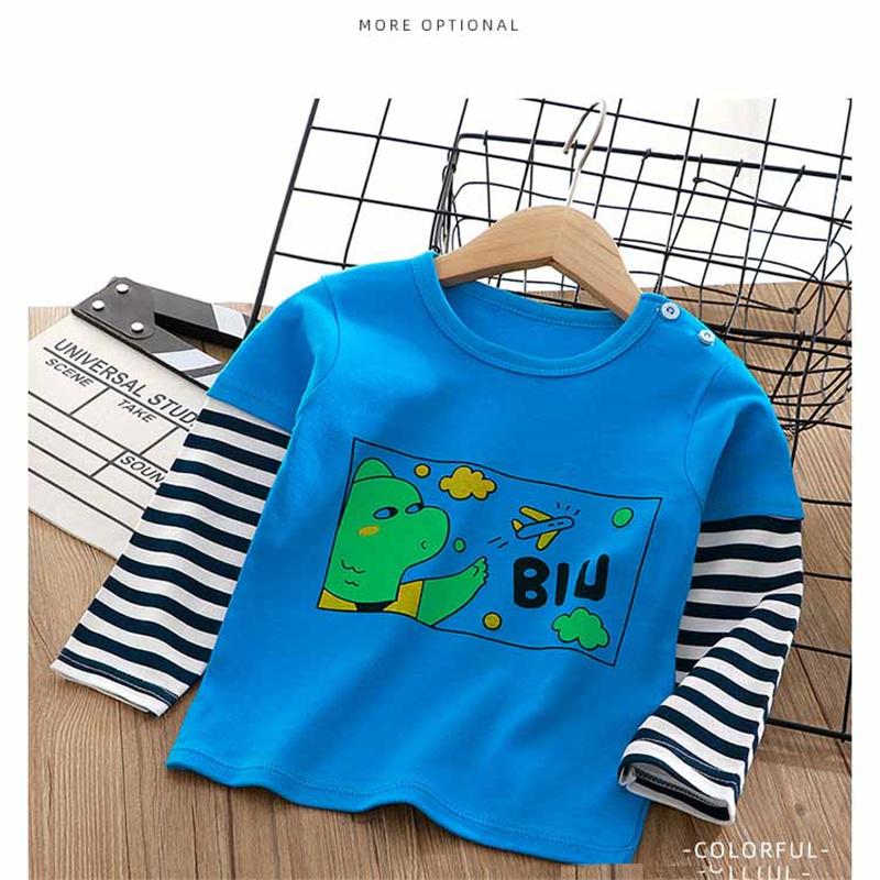 Baumwoll-Kinder Langarmshirt Jungen & Mädchen Oberteil für Frühling/Herbst Weiches Atmungsaktives T-Shirt Kleinkind- & Babykleidung (2-8 Jahre)
