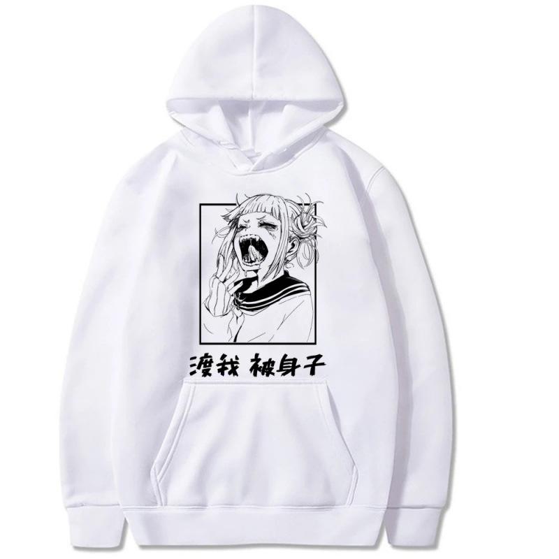 Japanese Anime Himiko Toga Pattern Hoodie Men's Hoodie Vintage Unisex Pullover Men Vintage Graphic Hoody Tops Oversize Clothing