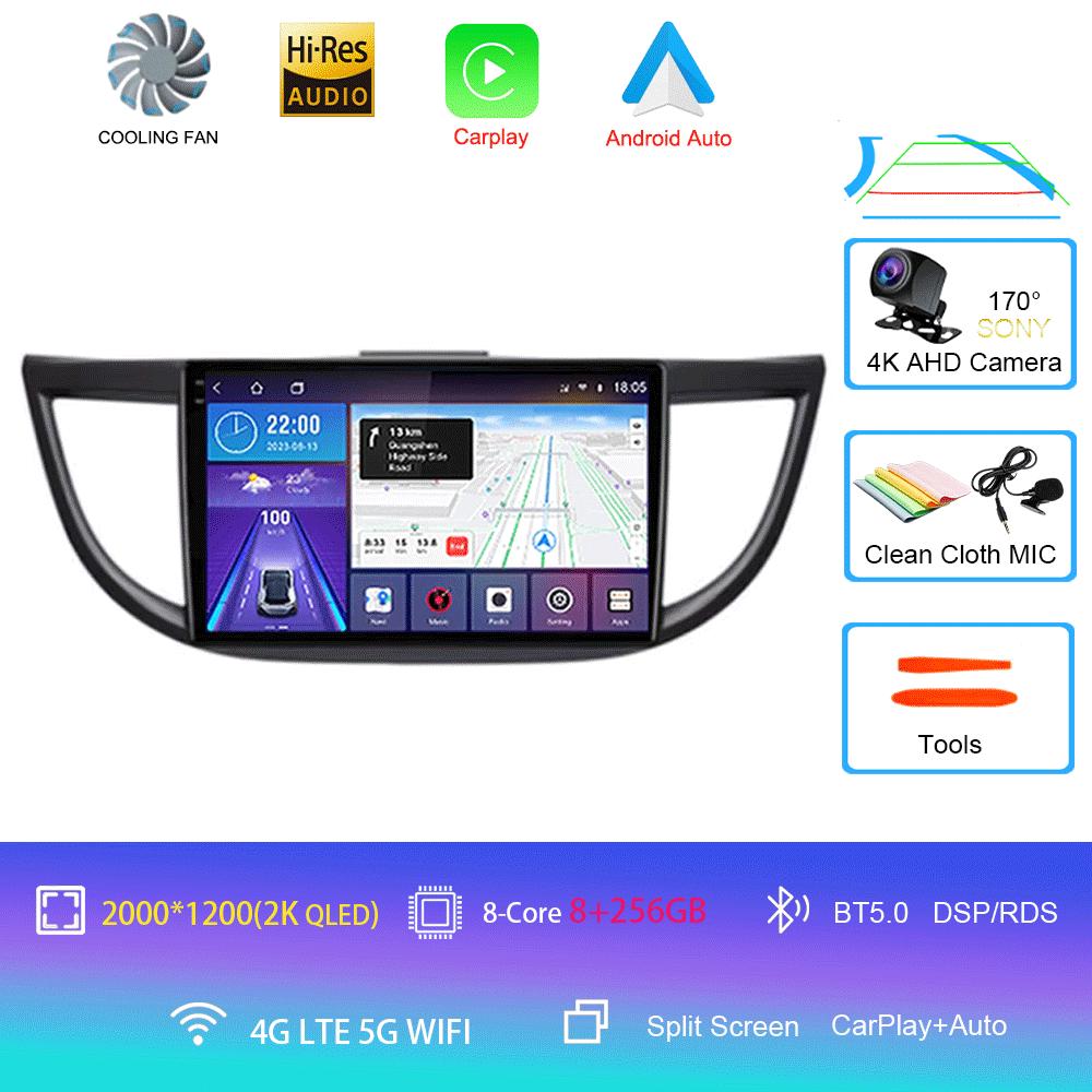 Car Radio Android 14 WIFI Navigation For Honda CRV CR-V 2011 2012 2013 2014 2015 2016 Multimedia Player Wireless Carplay Stereo