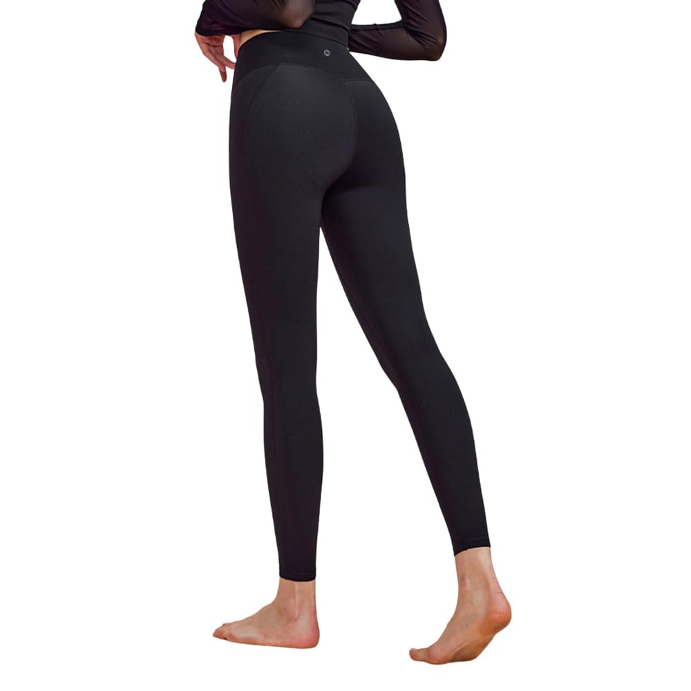 Yomoment Antibacterial and Deodorizing Yoga Leggings for and and Slimming Yoga Black Women's High-Waist Yoga, Sports, Pilates, Sweat-Wicking,