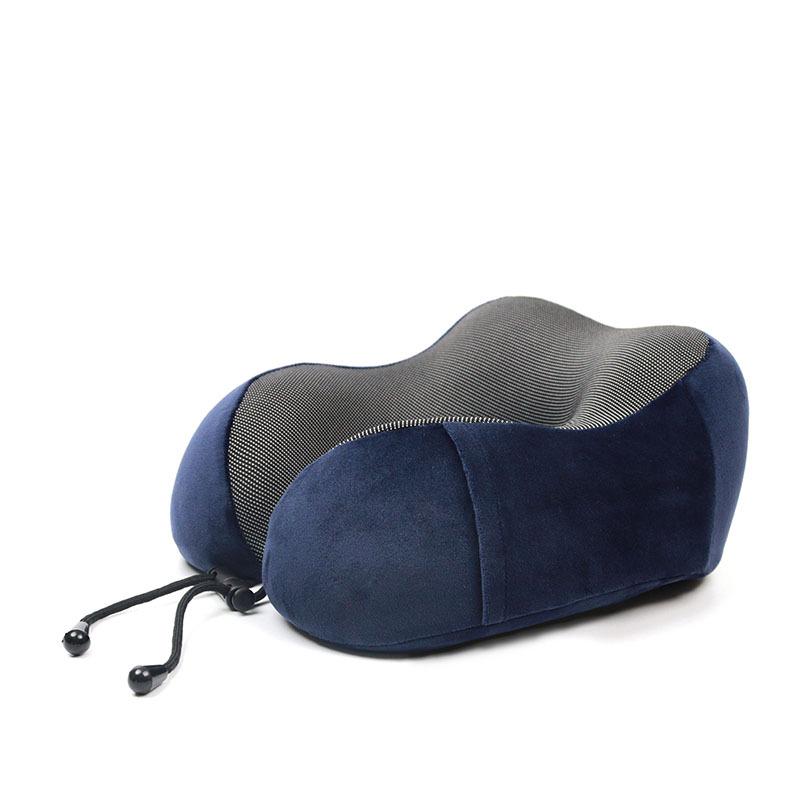 

Portable 3-Piece Travel Set: U-Shaped Memory Foam Neck Pillow with Custom Logo Pillow Only