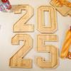 Fillable Wooden Number Charcuterie Board Decorative Food Platter Serving Trays  for Home