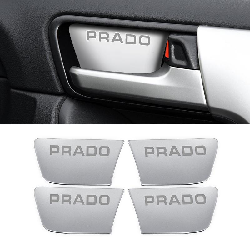 AAAT1 Stainless Steel Door Bowl Decorative sticker,For Toyota Land Cruiser Prado 150 2010-2023 2022 Interior Accessories LC150 FJ150