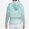 Nike Solid Color Logo Zip Long Sleeve Hooded Jacket Women Jackets Washed-Teal DM7794-392
