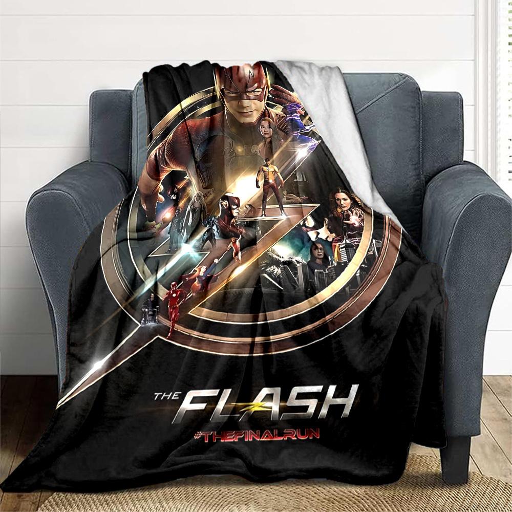 

1pc The Flash Blanket Lightweight Flannel Throw For Sofa, Bed, Travel, Livingroom, Office, Couch, Chair, And Bed 80x120cm