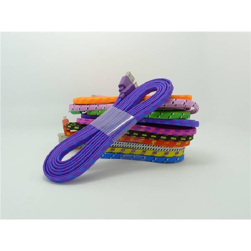 V8 Nylon Android Braided Usb Data Cable Single Micro Connector Mobile Charging