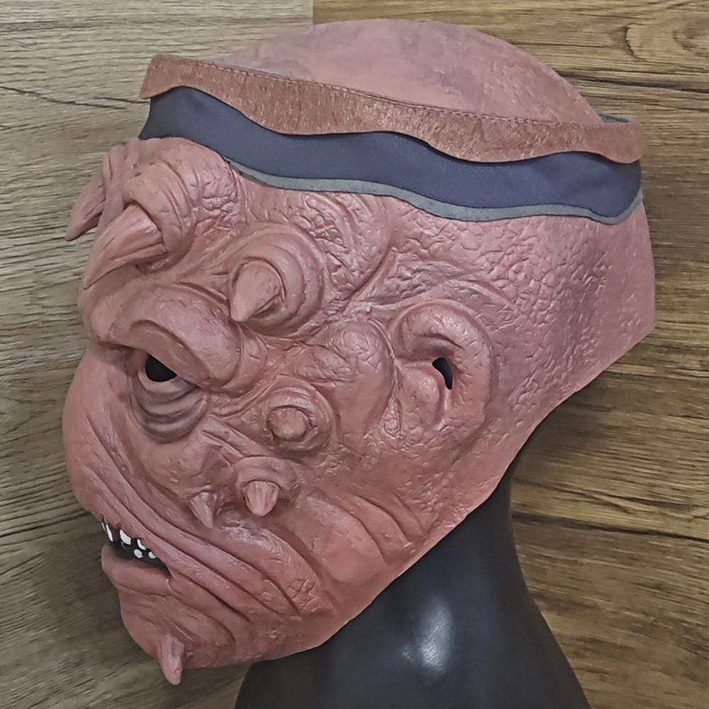 Alien Pirate Mask With Headband Movie Cosplay Realistic Character Head Cover Fierce Textured Halloween Mask Costume Party Prop