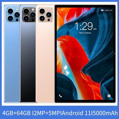 10.1 Original New Android Tablet 8GB RAM 64GB ROM Android Tablet Supports 4G Call Google Dual SIM Android 12 5000mAh