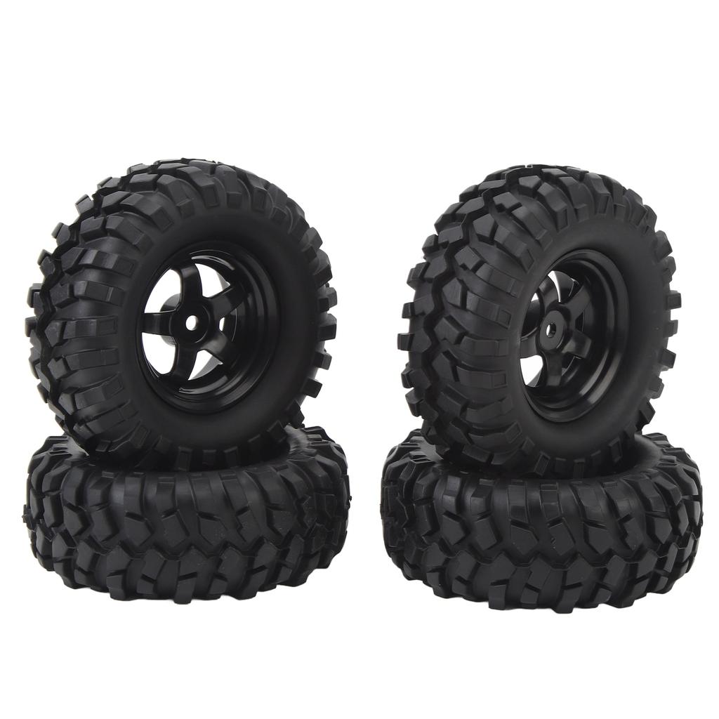 4pcs 1.9in RC Wheel Rims Tires Set For 1 10 RC Crawler Car Universal RC Crawler Wheel Rims Rubber Tires RC Accessories
