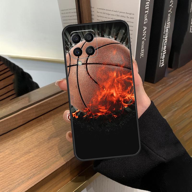 Basketball On Fire Case For Samsung Galaxy M13 M53 M51 M31 M11 M14 M34 M54 M12 M32 M52 M16 M36 M56 M15 M35 M55