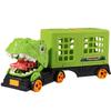 Dinosaur Toy Car, Dinosaur Capture Scene, Storage Van, Inertia Sliding, Children's Car, Toy Gift