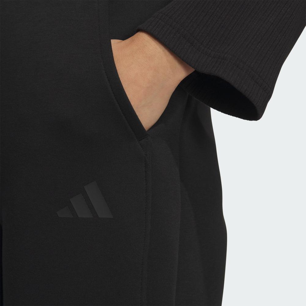 Adidas Year Of The Snake Limited Edition High-Waisted Drawstring Straight-Leg Knit Sports Pants Women Bottoms Black JZ1649