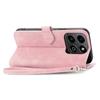 For Honor X6b 4G Zipper Wallet Case with Strap Flower Imprint PU Leather Phone Cover