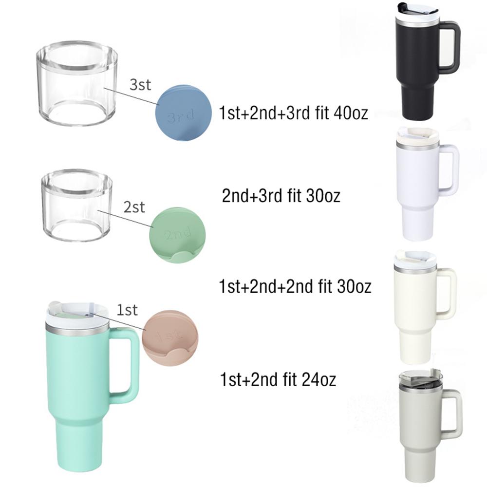 Stackable Ice Cube Tray with Lid & Bin, Ice Cube Maker for Stanley Cup, Travel Mug, Coffee, Whiskey, Cocktails and Homemade