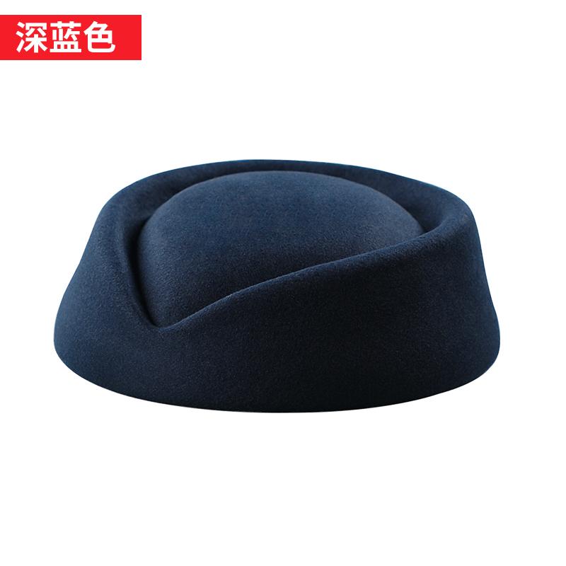 Ladies Flight Attendant Hat Diy Stewardess Hat Women Air Cap Cosplay Hostess Airline Costume Pillboxwom Stage Performance Hat