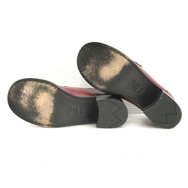 PATRICK COX leather loafers 36.5 23 red Italy(USED)