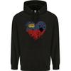 Love Liechtenstein Flag Liechtensteiner Day Football hoodie-Casual Pullover Sweatshirt