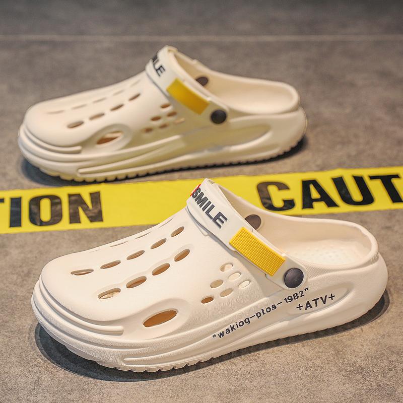 Classic Summer Clogs Men Slippers Breathable Garden Shoes Outdoor Comforty Beach Slippers Home Slippers Antiskid Slippers