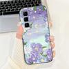 For Infinix Hot 50 Pro+ Hot50 Pro Hot 50 Pro Plus 4G Phone Case Soft Silicone Back Cover Love Heart Girly Flower Painting Fundas