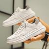 Men Leather Shoes Outdoor Fashion Comfortable Flat Shoes Trendy Casual Sneakers Men Lace Up Oxfords Shoes Men Soft Basic Shoes