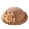 2017 Winter Beret Hat For Women's 100%Real Wool Beret Hat Fashion Female Beanie Cap Brand Flower French Trilby Soft Church Hat