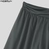 INCERUN Men Elastic Waist Irregular Layers Texture Casual Long Harem Pants Trousers