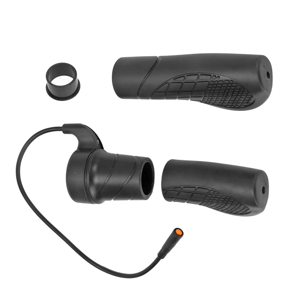 E-Bike Drehgasgriff Sensibel Stabil Roller Geschwindigkeitsreglergriff mit Wasserdichtem Stecker für Bafang Mittelmotor