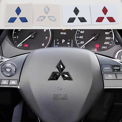 1pcs Carbon Fibre Steer Wheel Emblem Sticker Car Steering Wheel Sticker Car Interior Emblem Car Styling Accessories