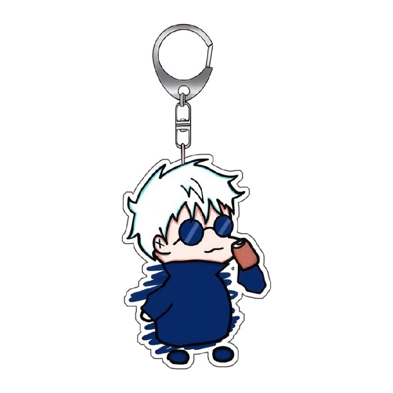 

Acrylic Key Buckle for Jjk Satoru Gojo Suguru Geto Chibi Version Anime Character Peripheral Decoration Pendant Backpack Pendant 1psc