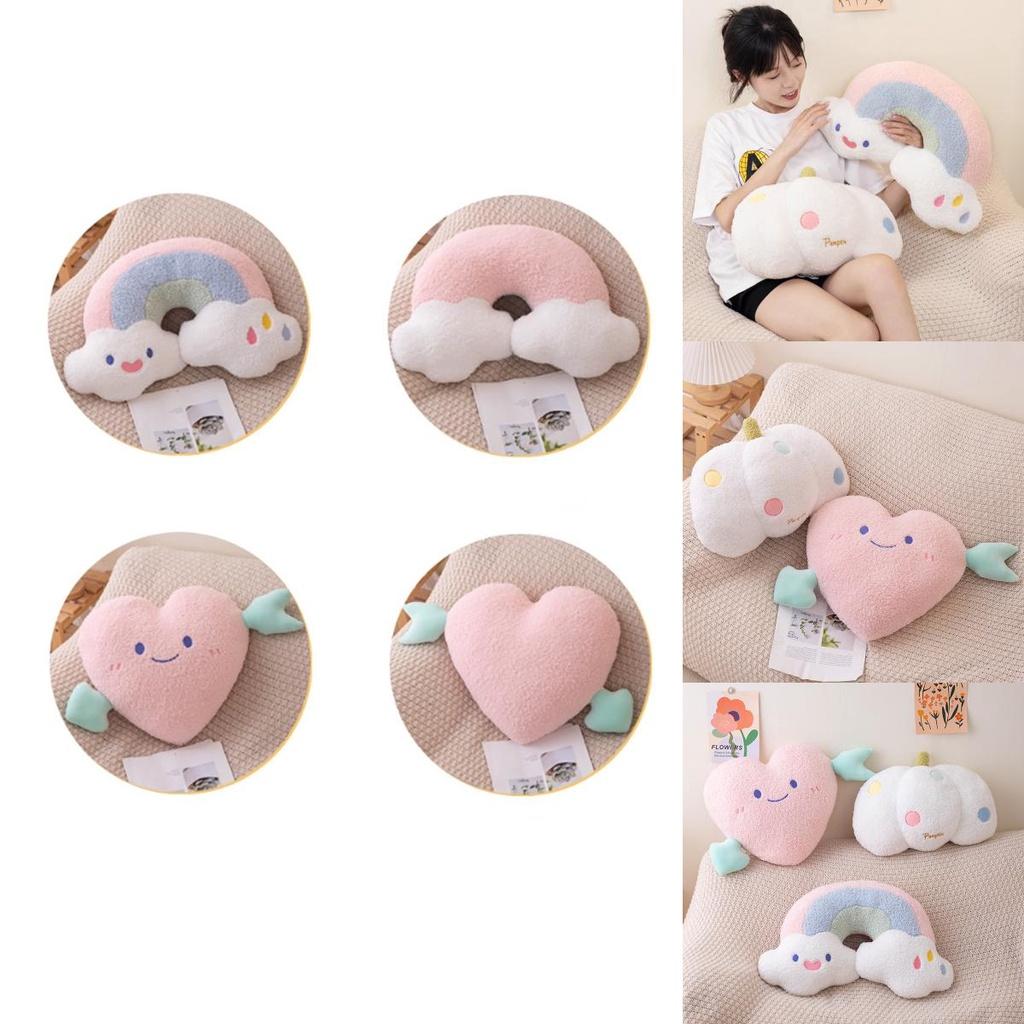Cute Cloud Shaped Plush Sofa Pillow For Sweet Home Decor Lovely Bedroom And Living Room Backrest Cushion