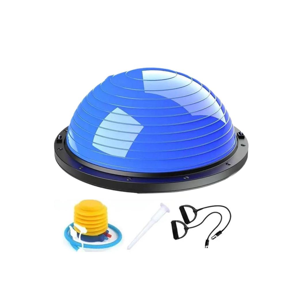 18 Inch Balance Ball with Resistance Band, Non-Slip Base for Gymnastics, Dance, Pilates