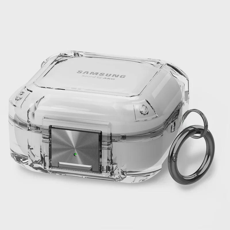 

Прозорий захисний чохол для навушників Samsung Galaxy Buds2 Pro, в наявності Galaxy Buds Live/2/Pro/2 Pro/FE прозорий/чорний