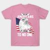 T Shirt Women We Are Americans We Bow To No One Harajuku Print Kawaii Tshirt Summer Short Sleeve Female T-Shirt Top Tee