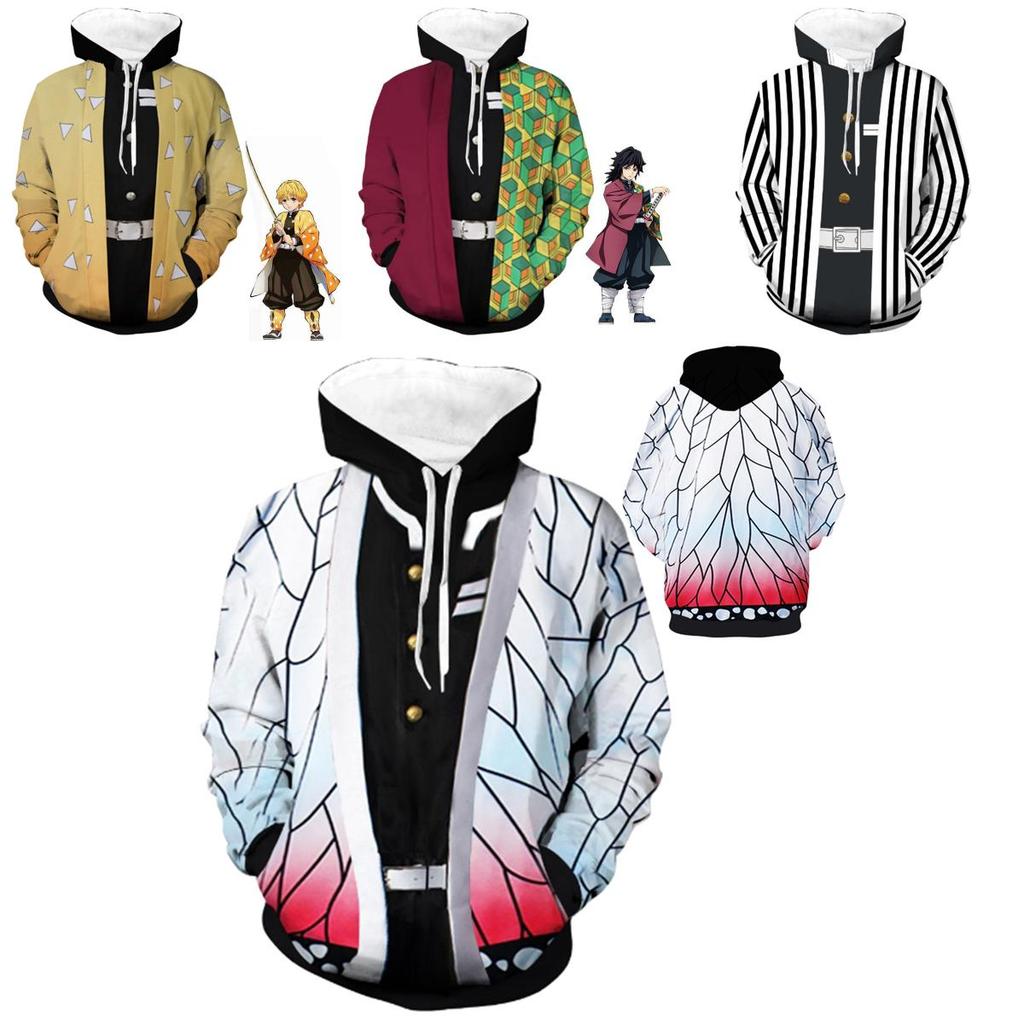 Slayer Kimetsu No Yaiba 3d Hoodie Sweatshirt With Comfortable Soft Material**