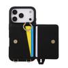 Lychee Pattern Wrist Strap Card Holder Case for iPhone 17 Pro/Pro Max
