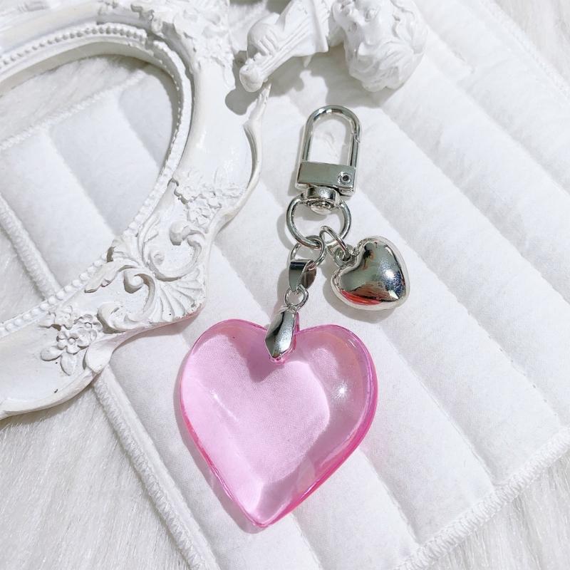 Stylish Heart Pendant Multifuntional Jewelry Fashionable Keychain Accessory Bag Ornament Suitable for Dresses and Tees