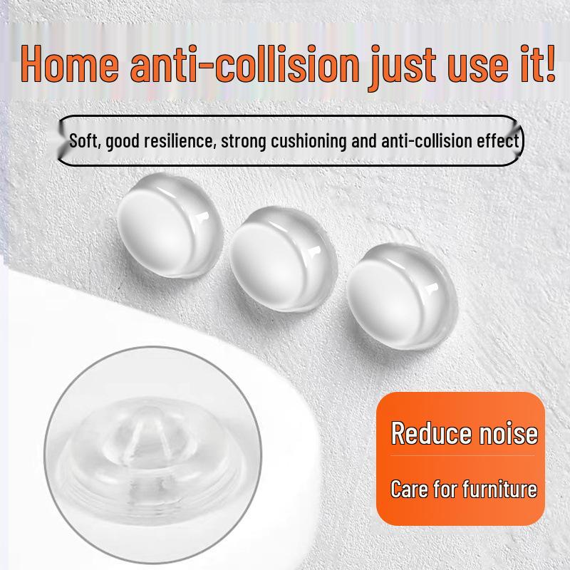 Transparent Anti-Collision Silicone Strips: Soundproof, Wear-Resistant Pads for Furniture, Doors, Windows, and Handles