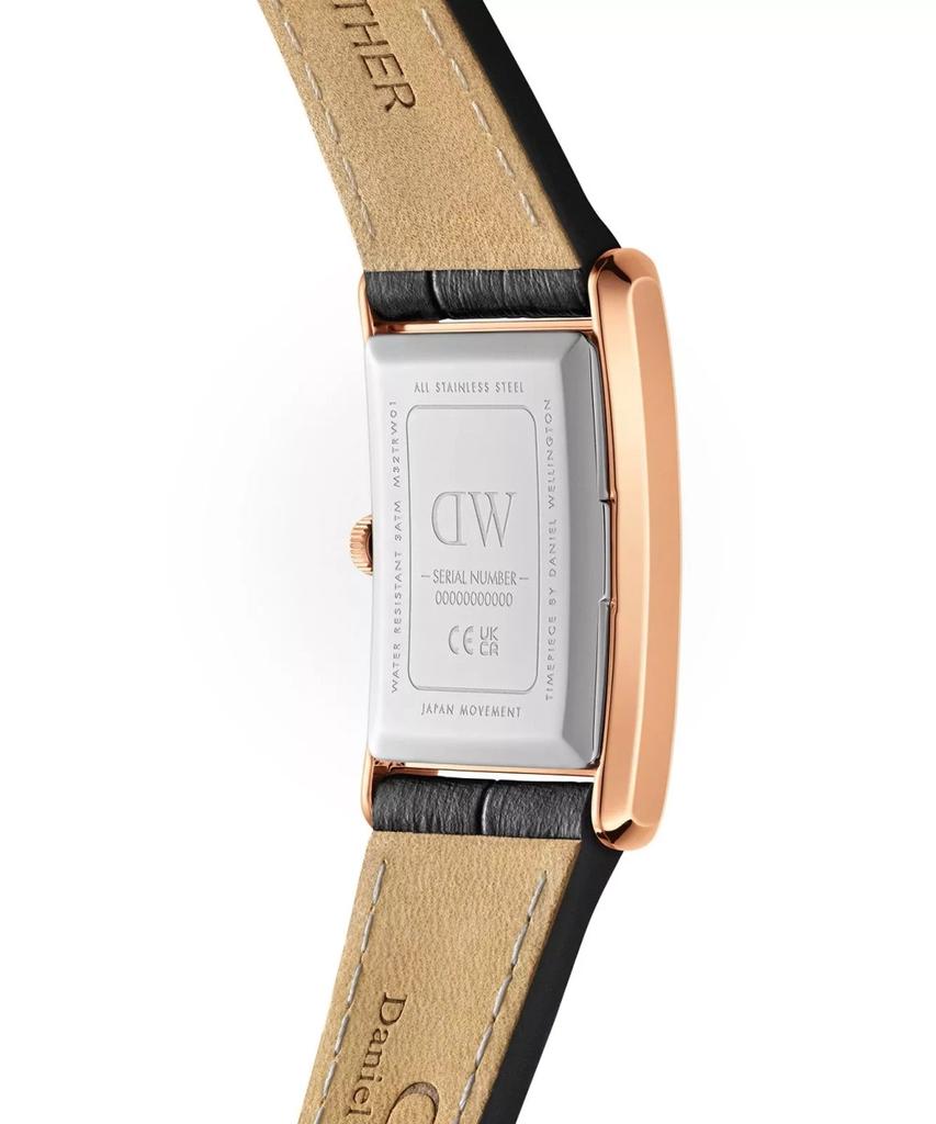 DAMENUHR DANIEL WELLINGTON Bound Schwarzes Krokodil Roségold 24mm DW00100698 + BOX