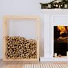 822417 vidaXL Firewood Rack 80x25x100 Cm Solid Pine Wood