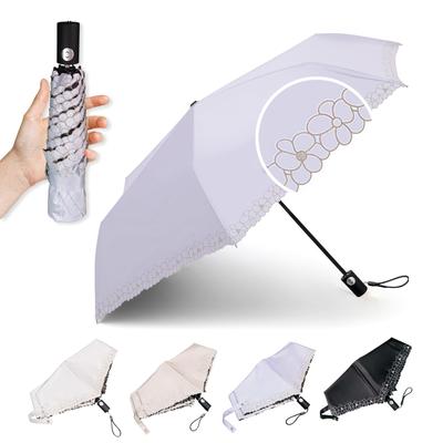 Folding Parasol with Automatic Opening and Weighing Approximately Offering UV Light and Heat and Suitable for Both Sunny and Rainy Made of Glass This