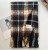 Retro plaid Japanese and Korean atmosphere plaid scarf women's plaid series contrasting color warm shawl student scarf