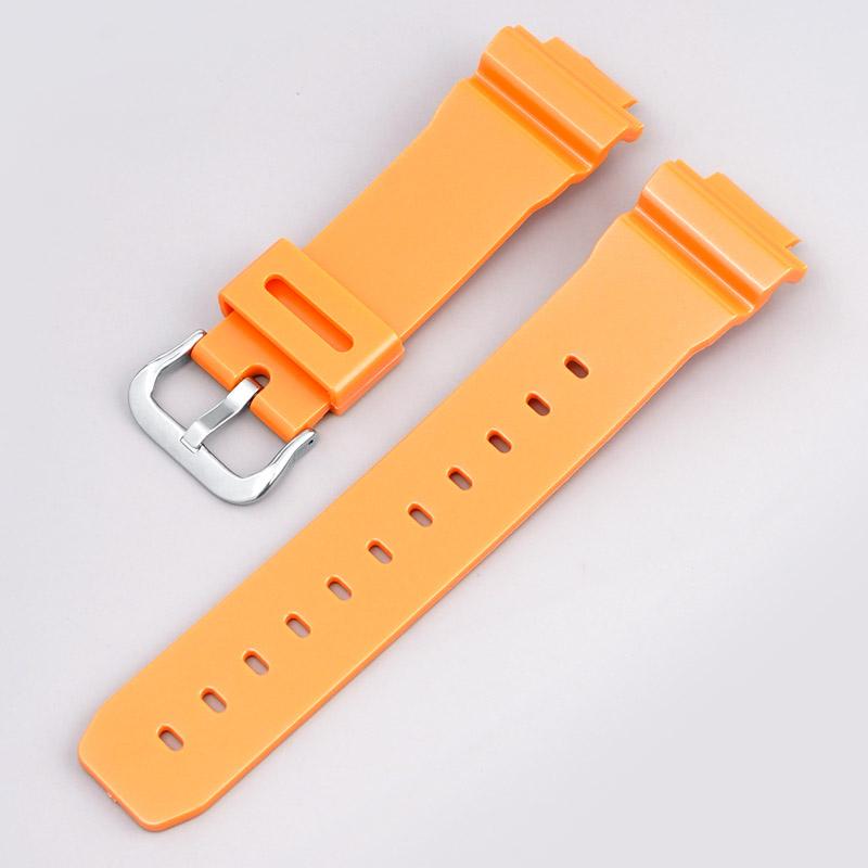 Pryžový sportovní řemínek pro Casio G-SHOCK DW-5600 GA-2100 GW-M5610 DW-6900 16mm Perleťový TPU Muži Ženy Náhradní náramek Řemínek na hodinky