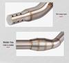 CFMOTO NK400/NK650 Stainless Steel Silencer Exhaust Pipe with Backpressure Drum.
