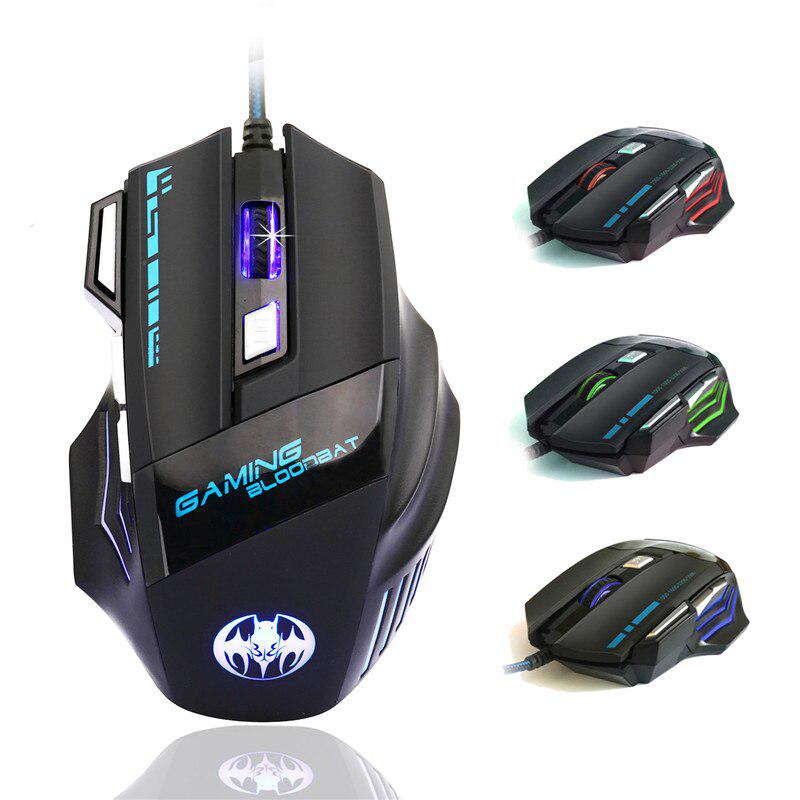 8,10 XP Vista y Mac OS Rat/ón Mouse PC Compatible con Windows 7 8000 dpi Ajustable ONIKUMA Rat/ón Gaming con Cable Rat/ón USB Ergon/ómico /Óptico para Juegos con Leds RGB