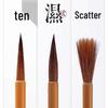 Fine-Tipped Calligraphy Brush Set: Mixed Wolf & Sheep Hair for Script, Lining, Scripture