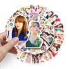 50 Red Velvet Graffiti Stickers: Korean Star Group DIY Journal & Luggage Decoration