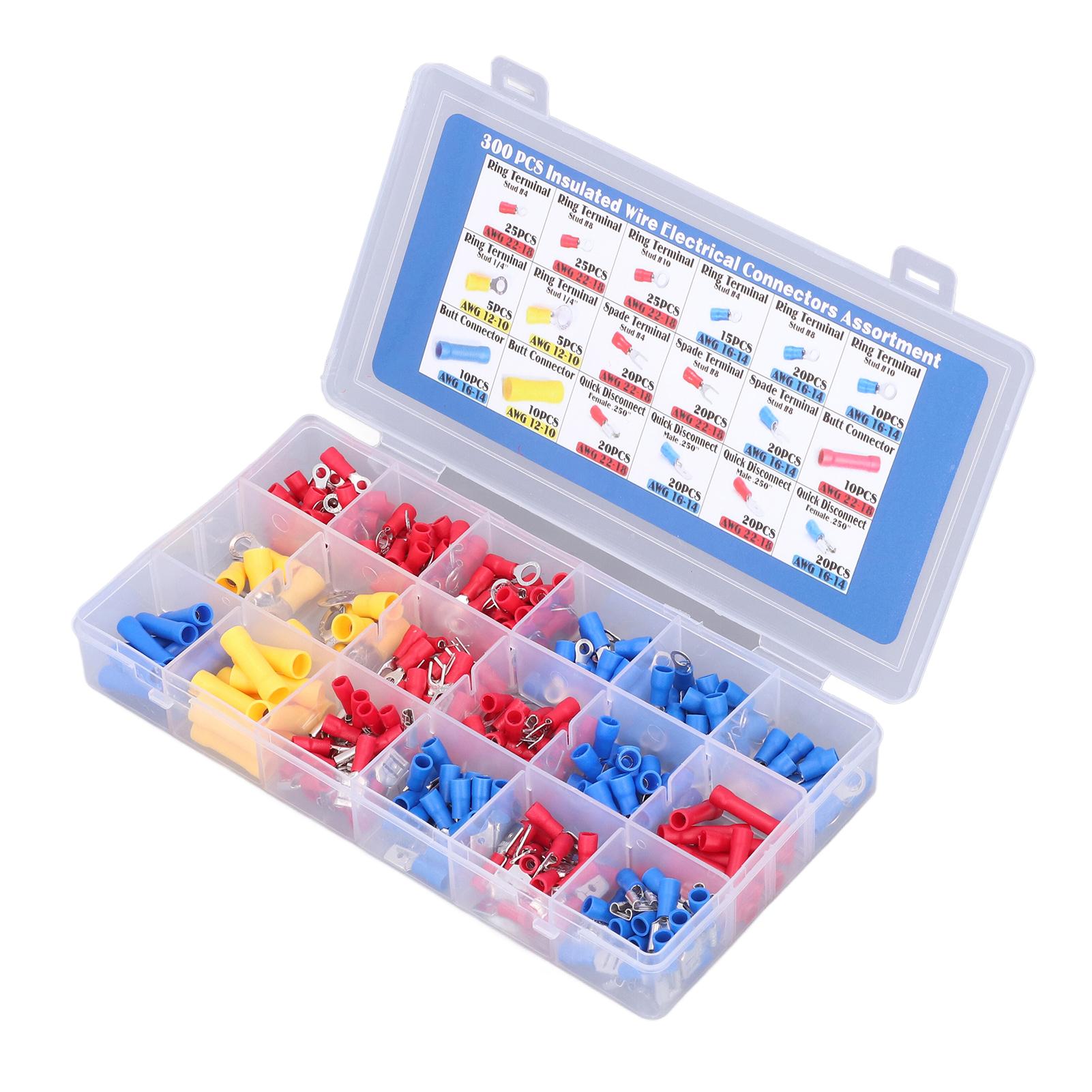 

Crimp Terminals Ring Spade Butt Quick Connectors Multi Size Electrical Insulated Accessories