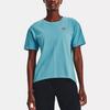 Under Armour UA Text Print Short Sleeve T-Shirt Women Tops Glacier-Blue 1376743-433