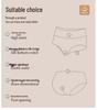 Yiershuang Seamless High-Waist Tummy Control Silk Crotch Briefs 4-Pack
