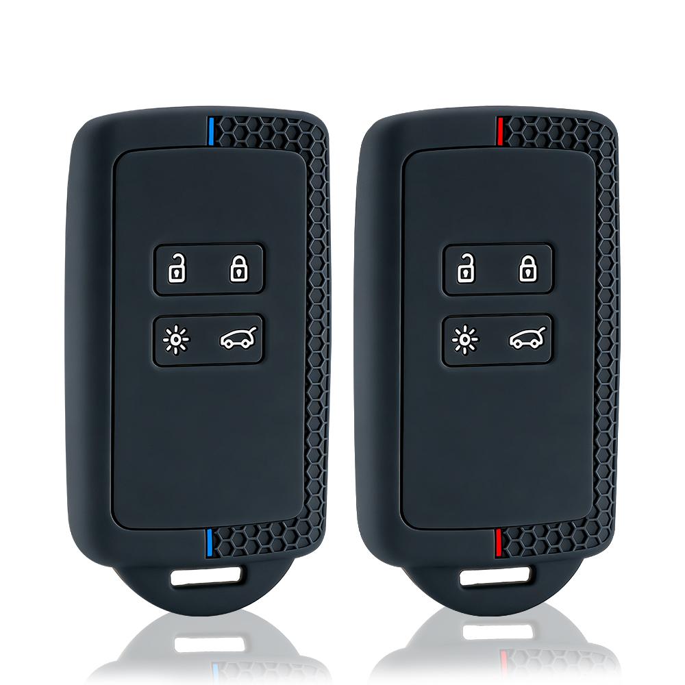 Silicone Smart Remote Control Car Key Case Cover Fob for Renault Captur Koleos Kadjar Arkana Megane Dacia Duster Sandero Stepway